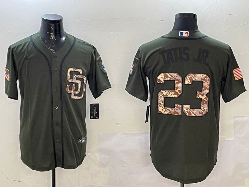 Men San Diego Padres #23 Tatis jr Green Game 2025 Nike MLB Jersey style 1